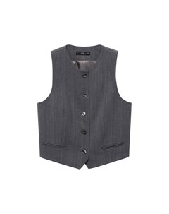 Классический блейзер Suit Vest Tauro, пятнистый серый Mango