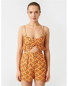 Укороченный топ Top, оранжевый Koton