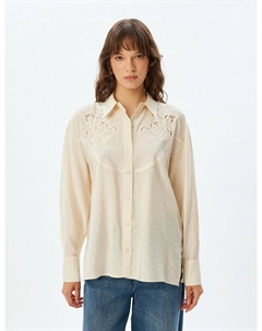Рубашка Blouse, бежевый Koton