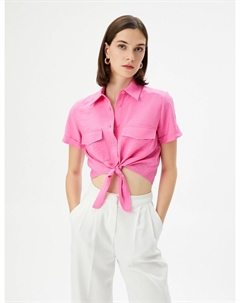 Блузка с коротким рукавом Blouse, светло-розовый Koton