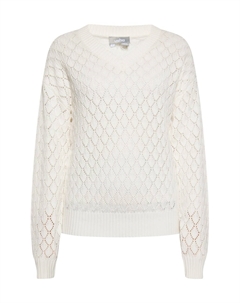 Тонкий вязаный свитер Sweater, белый Usha