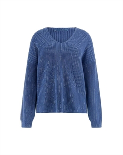 Тонкий вязаный свитер Sweater, сапфировый Guess
