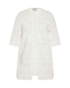 Вязаный кардиган Knit Cardigan, белый Usha