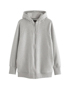 Толстовка с капюшоном на молнии Zip-Up Hoodie, светло-серый Next