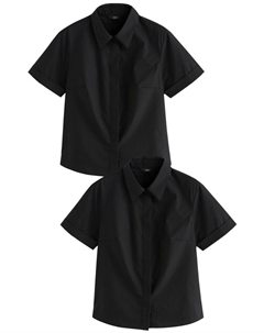 Блузка с коротким рукавом Blouse, черный Next