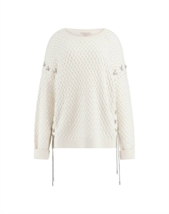 Тонкий вязаный свитер Sweater, белый Guess