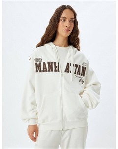 Толстовка с капюшоном Sweatshirt, белый Koton