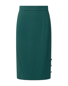 Юбка миди Skirt 7TR001, зеленый Quiosque
