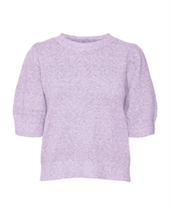 Тонкий вязаный свитер Sweater VMDOFFY, сиреневый Vero moda