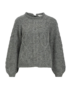 Свитер Sweater, пятнистый серый Object