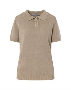 Тонкий вязаный свитер Sweater 6UF002, бежевый Quiosque