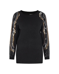 Тонкий вязаный свитер Sweater, черный Faina