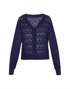 Вязаный кардиган Knit Cardigan, темно-синий Usha