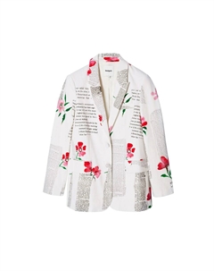 Классический блейзер Blazer, белый Desigual