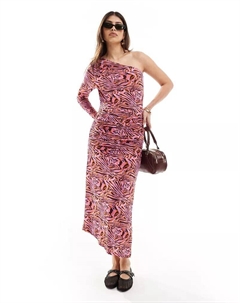 Асимметричное платье Fila в цвете Красный Scalpers