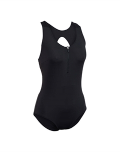 Женский черный купальник для аквагимнастики, цвет negro Nabaiji
