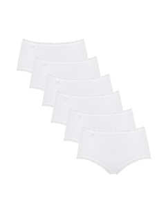 Трусы Midi 24/7 Cotton Lace, белый Sloggi