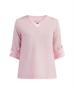 Блуза nshirt Mit Spitze, цвет Hellrosa Usha