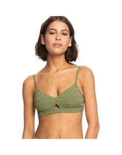 Топ бикини Current Coolness Bralette зеленый Roxy