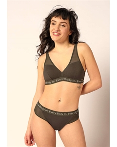 Бюстгальтер без косточек, хаки Skiny