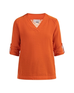 Блуза nshirt Mit Spitze, оранжевый Usha