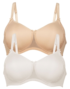 Бюстгальтер без косточек 2er Pack Schalen BH Lace Rose, цвет Champagner Desert Anita