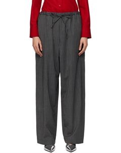 Серые классические полосатые брюки Cordera