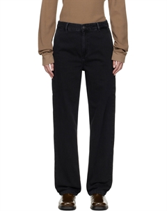 Черные прямые джинсы Pierce Pant, Stone washed black Carhartt work in progress