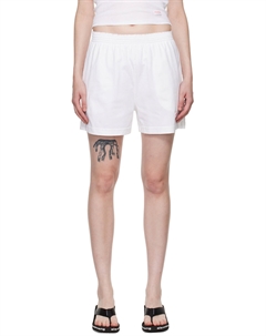 Шорты с нашивкой-логотипом, белый Alexander wang