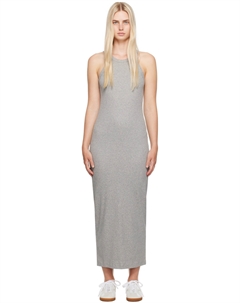 Серое изогнутое платье макси TOTEME Toteme
