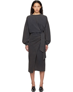 Серое платье-миди Sandrina Etoile Isabel marant