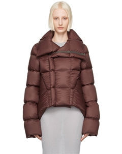Коричневый пуховик Porterville Naska Rick owens