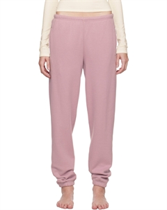 Классические брюки Jogger Lounge из розового хлопкового флиса Skims