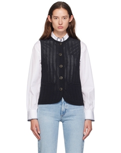 Жилет Элиза темно-синего цвета Rag & bone