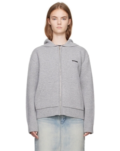 Толстовка с вышитым логотипом, серый We11done