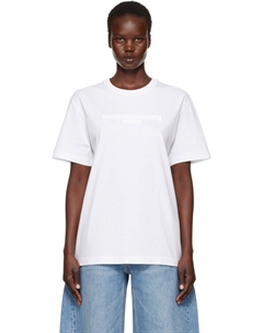Футболка с потертым логотипом, белый Alexander wang