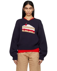 Свитер с принтом «Темно-синий торт» Jw anderson