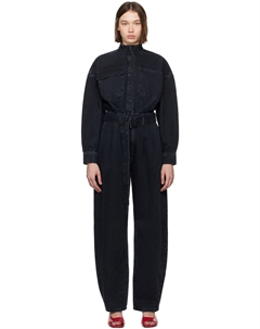 Черный джинсовый комбинезон «The Cocoon» Frame