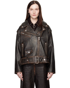 Черная кожаная куртка Isobelle Biker Stand studio