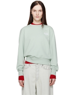 Зеленый свободный свитшот «Rue Madame» A.p.c.