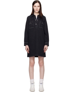 Черное мини-платье Mia Denim A.p.c.