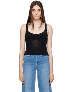 Черная майка с круглым вырезом Frame