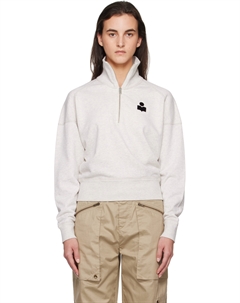 Серая толстовка с логотипом Ross Etoile Isabel marant