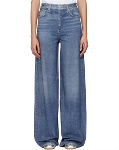 Голубые широкие брюки Miramar Terry Sofie для дома Rag & bone