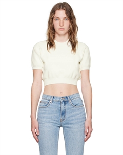 Футболка Off-White с тисненым логотипом Alexander wang