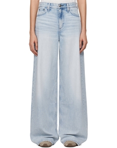 Синие джинсы «The Sofie» с высокой посадкой и ультраширокими штанинами, Kierra Rag & bone