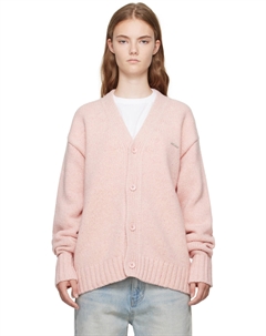 Розовый кардиган крупной вязки We11done