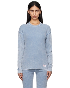 Синяя футболка с длинным рукавом, Washed blue Alexander wang