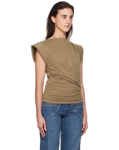 Футболка цвета хаки «Майсан» Isabel marant