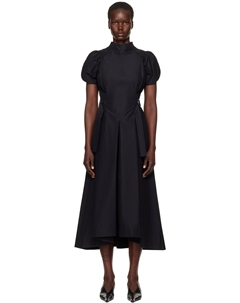 Платье-миди из поплина с расклешенными рукавами и пышными рукавами 3.1 phillip lim